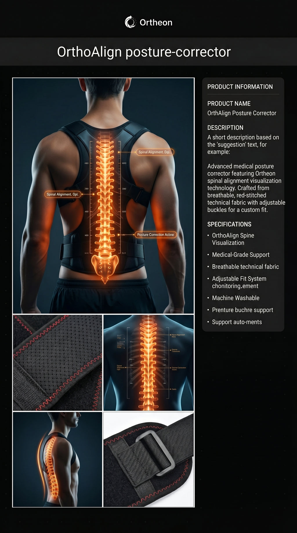 Ortheon Heavy-Duty Back Support Belt