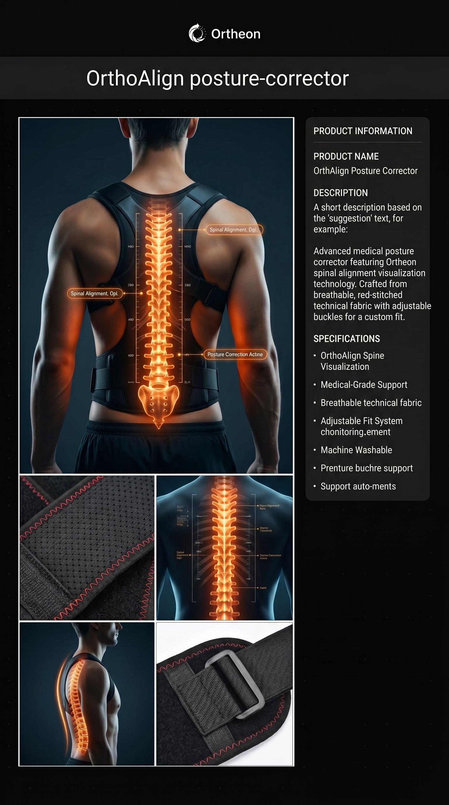 Ortheon Heavy-Duty Back Support Belt